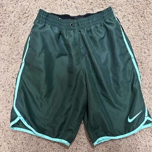 Green Nike athletic shorts size small